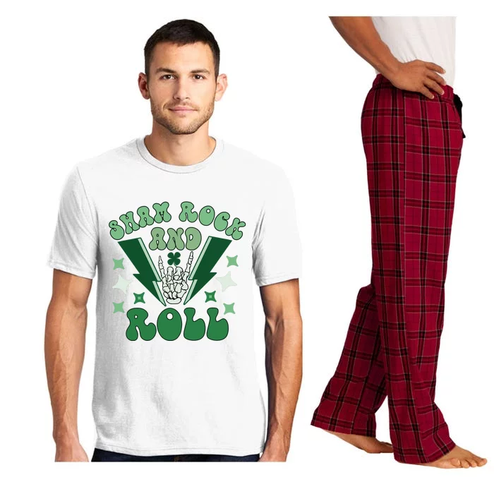 Shamrock And Roll Funny St Pattricks Day Pajama Set