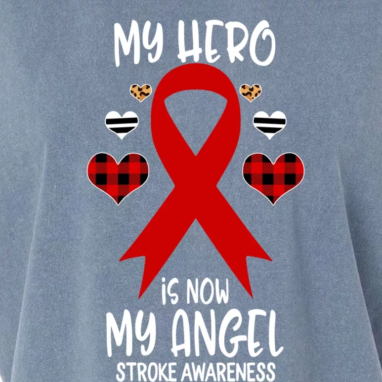 Stroke Awareness Remembrance Hero Is Now My Angel Cute Gift Garment-Dyed Women's Muscle Tee