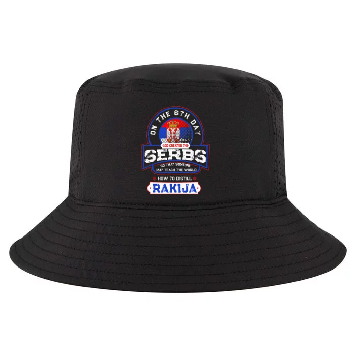 Serbs And Rakija Serbia Cool Comfort Performance Bucket Hat