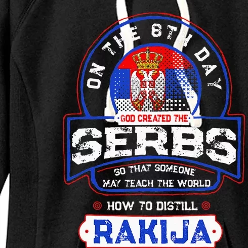 Serbs And Rakija Serbia Women's Fleece Hoodie