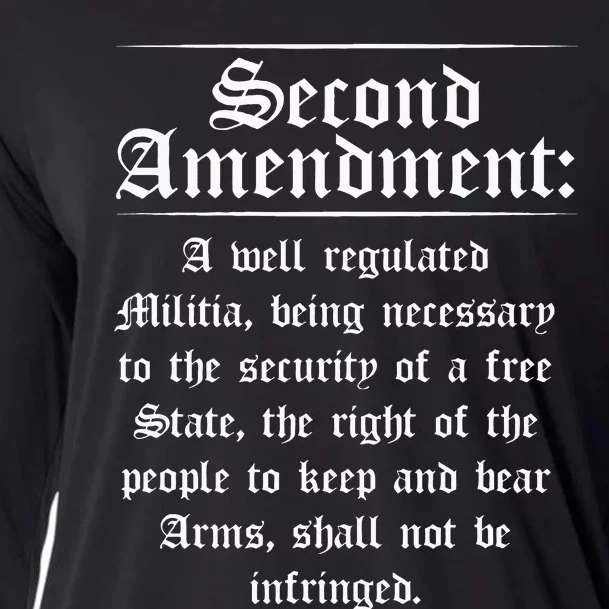 Second Amendment Rights Proud 2a Pro Gun Rights American Cooling Performance Long Sleeve Crew