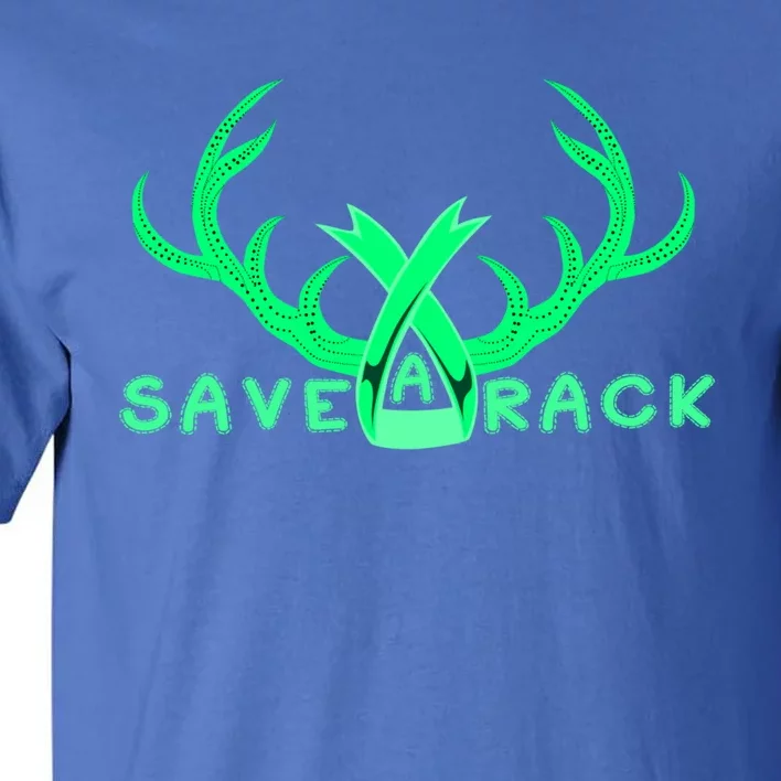 Save A Rack Cute Gift Pink Breast Cancer Awareness Antlers Gift Tall T-Shirt