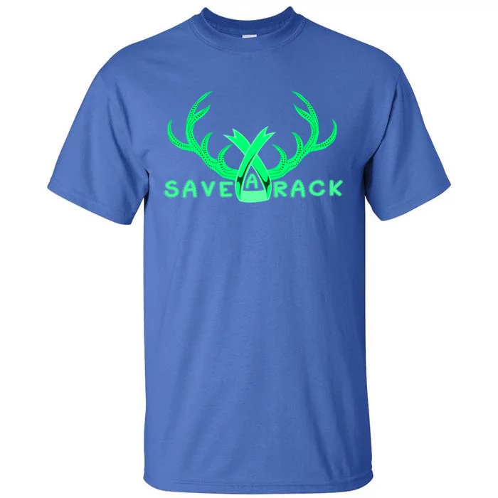 Save A Rack Cute Gift Pink Breast Cancer Awareness Antlers Gift Tall T-Shirt