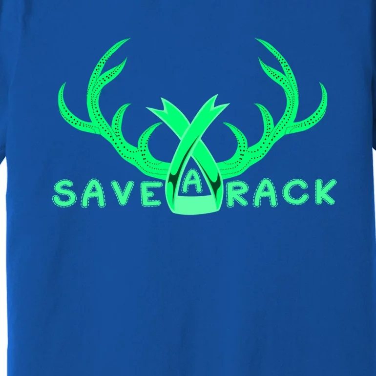 Save A Rack Cute Gift Pink Breast Cancer Awareness Antlers Gift Premium T-Shirt