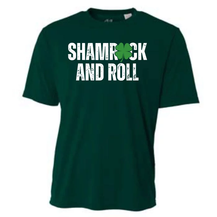 Shamrock And Roll St Patricks Day Cooling Performance Crew T-Shirt