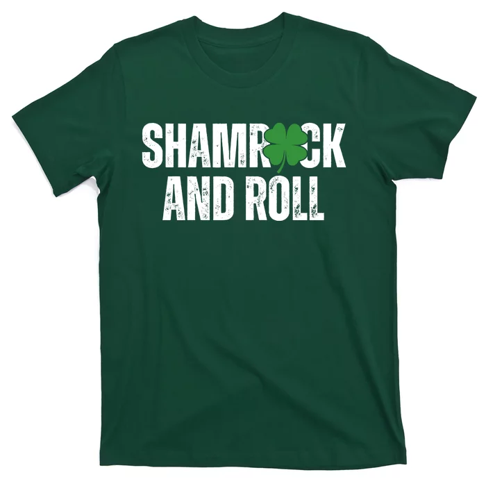 Shamrock And Roll St Patricks Day T-Shirt