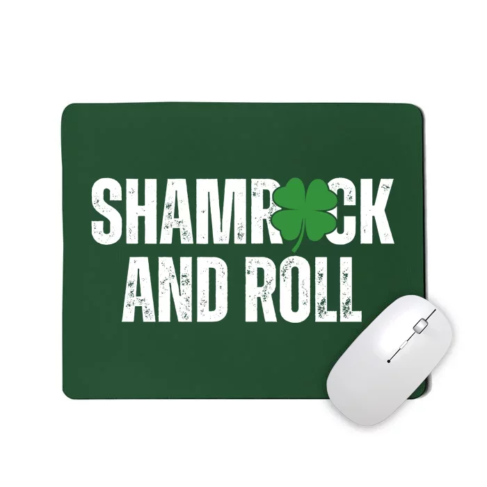 Shamrock And Roll St Patricks Day Mousepad