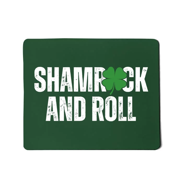 Shamrock And Roll St Patricks Day Mousepad