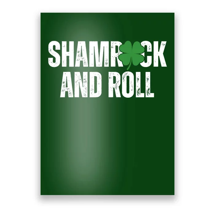 Shamrock And Roll St Patricks Day Poster