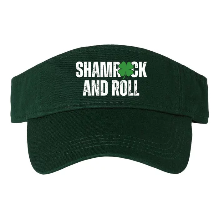 Shamrock And Roll St Patricks Day Valucap Bio-Washed Visor