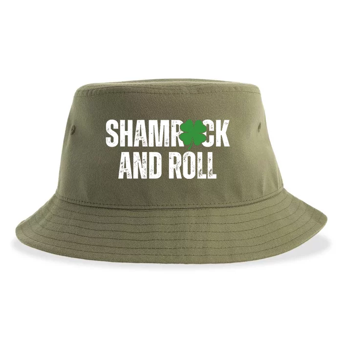 Shamrock And Roll St Patricks Day Sustainable Bucket Hat