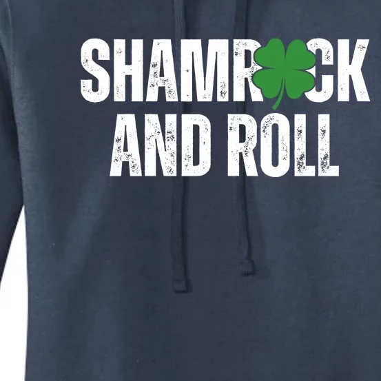 Shamrock And Roll St Patricks Day Women's Pullover Hoodie