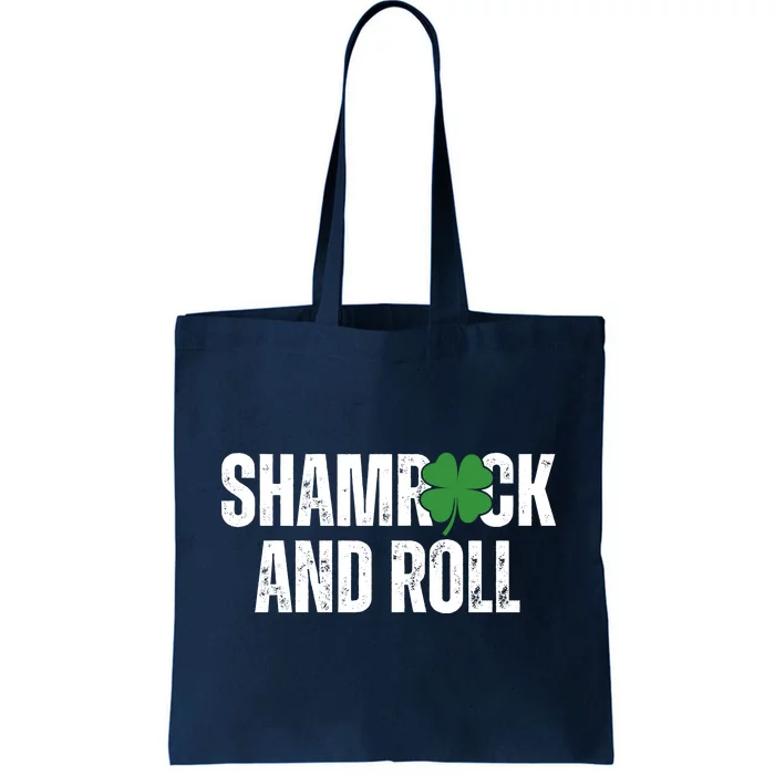 Shamrock And Roll St Patricks Day Tote Bag