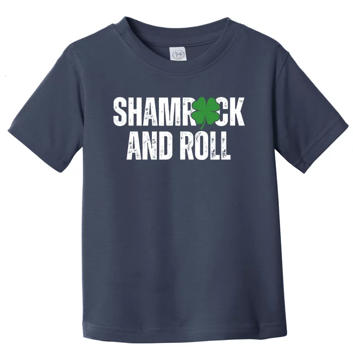 Shamrock And Roll St Patricks Day Toddler T-Shirt