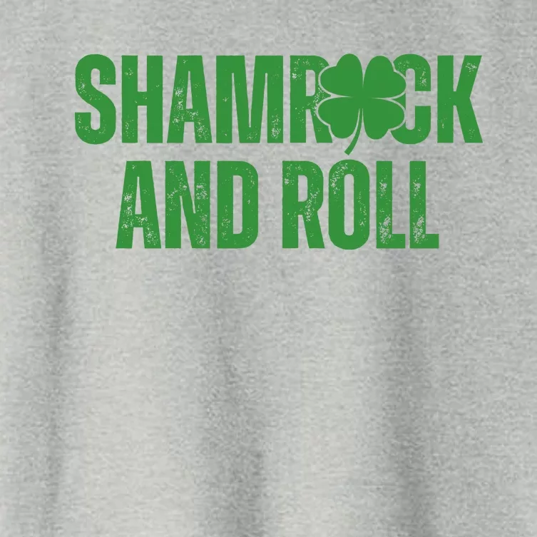 Shamrock And Roll St Patricks Day Women's Crop Top Tee