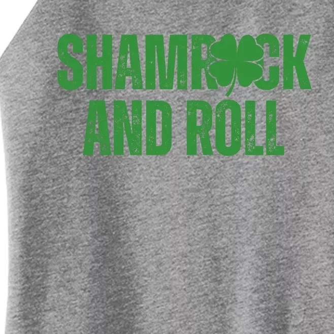 Shamrock And Roll St Patricks Day Women’s Perfect Tri Rocker Tank