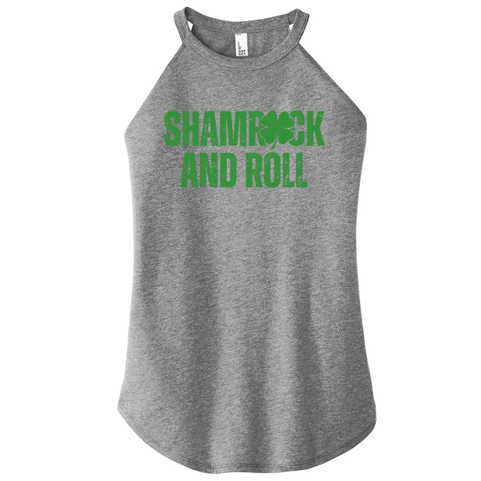 Shamrock And Roll St Patricks Day Women’s Perfect Tri Rocker Tank