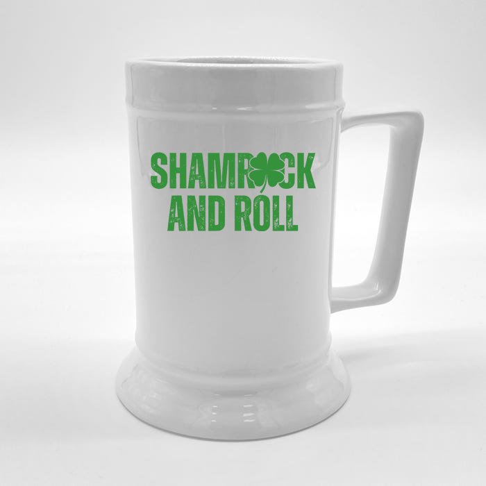 Shamrock And Roll St Patricks Day Front & Back Beer Stein