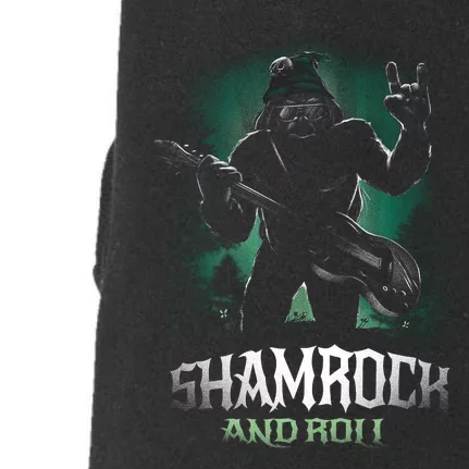 Shamrock And Roll Irish Rock Music Monster Doggie 3-End Fleece Hoodie