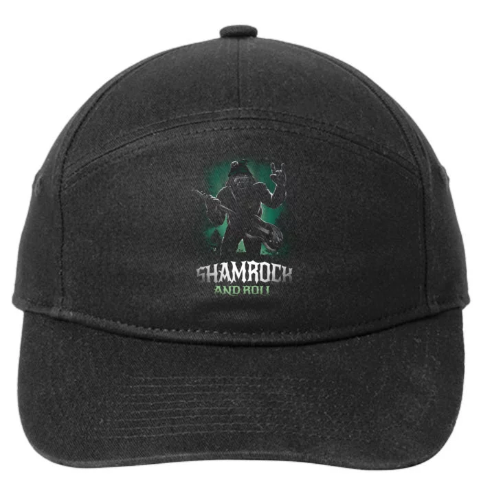 Shamrock And Roll Irish Rock Music Monster 7-Panel Snapback Hat