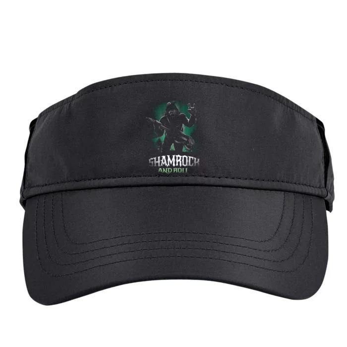 Shamrock And Roll Irish Rock Music Monster Adult Drive Performance Visor