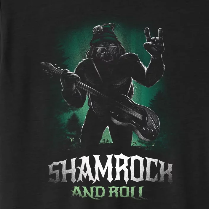 Shamrock And Roll Irish Rock Music Monster ChromaSoft Performance T-Shirt