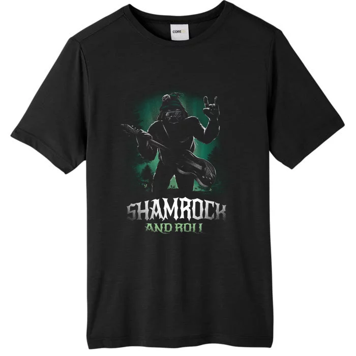 Shamrock And Roll Irish Rock Music Monster ChromaSoft Performance T-Shirt