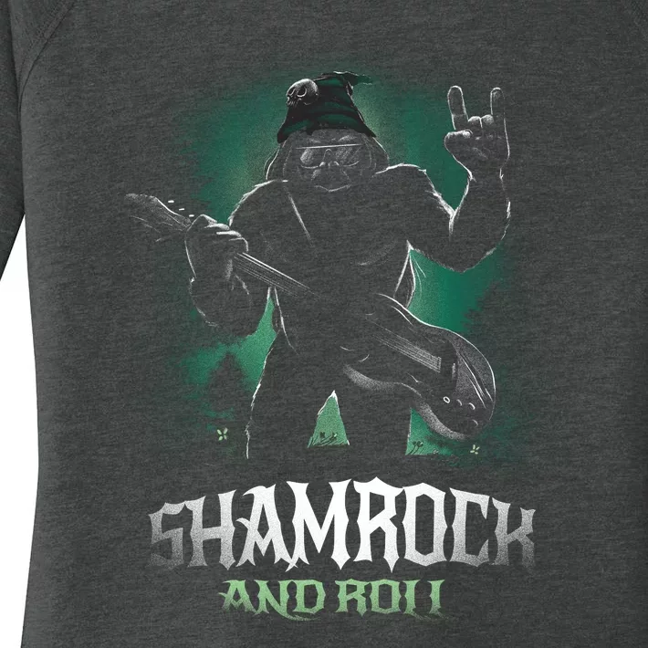 Shamrock And Roll Irish Rock Music Monster Women's Perfect Tri Tunic Long Sleeve Shirt