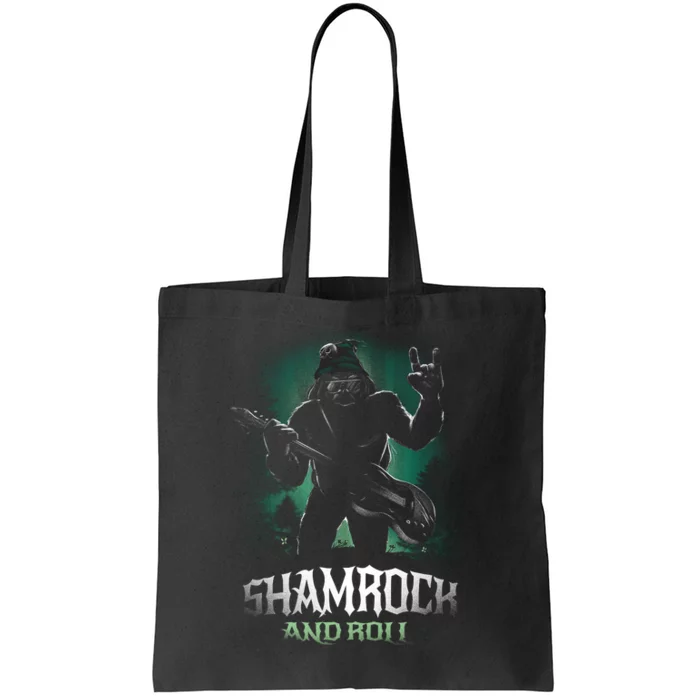 Shamrock And Roll Irish Rock Music Monster Tote Bag