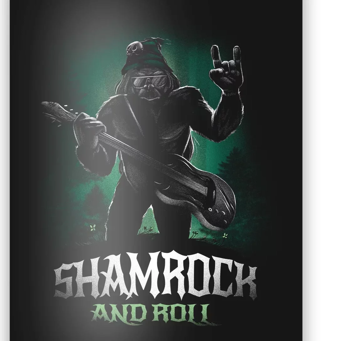 Shamrock And Roll Irish Rock Music Monster Poster