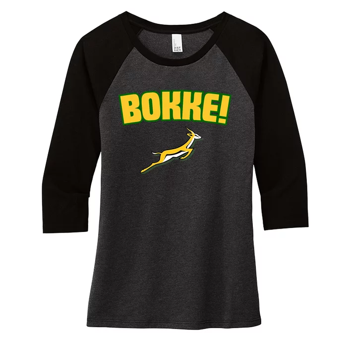 South African Rugby Women's Tri-Blend 3/4-Sleeve Raglan Shirt