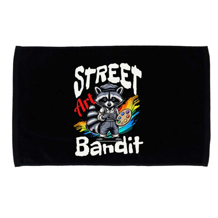 Street Art Raccoon Graffiti Style Urban Microfiber Hand Towel