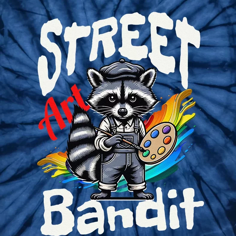 Street Art Raccoon Graffiti Style Urban Tie-Dye T-Shirt