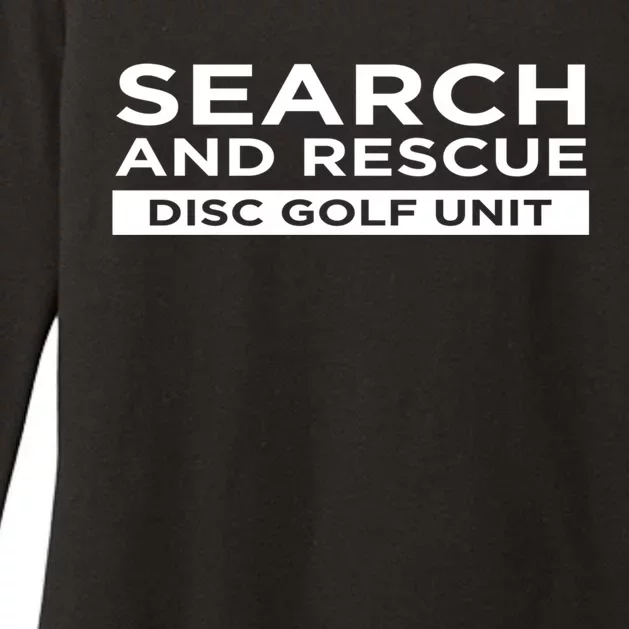 Search And Rescue Disc Golf Unit Funny Sarcastic Gift Womens CVC Long Sleeve Shirt