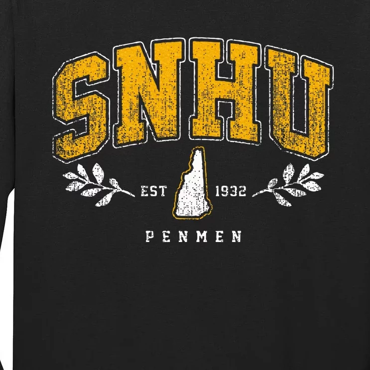 Snhu Arch Retro College University Athletic Sports Tall Long Sleeve T-Shirt