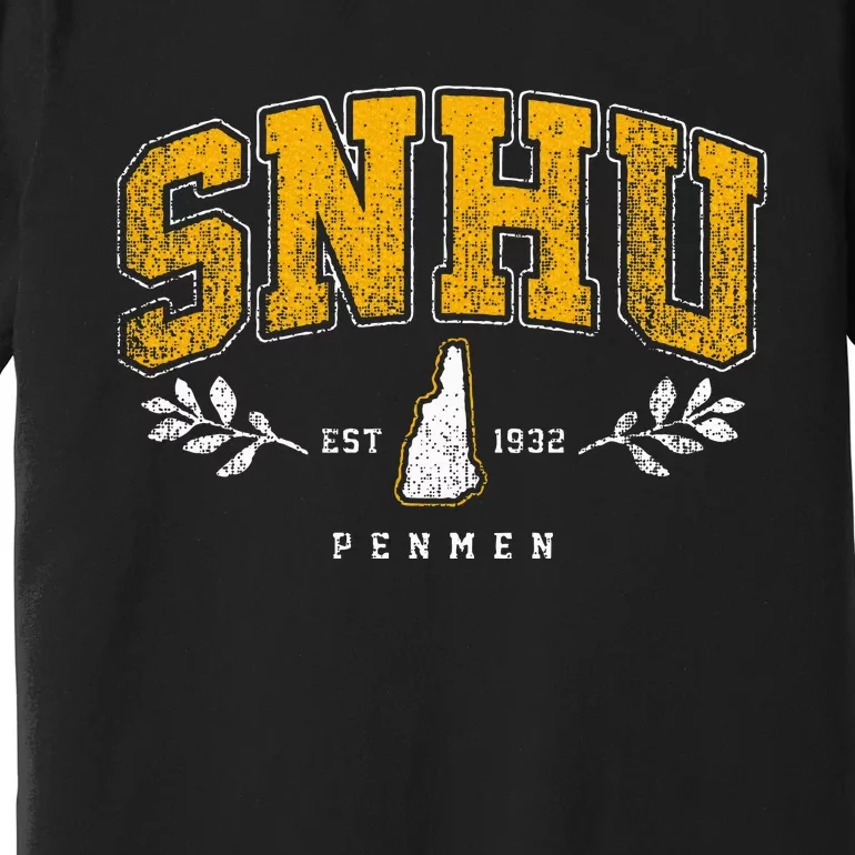 Snhu Arch Retro College University Athletic Sports Premium T-Shirt