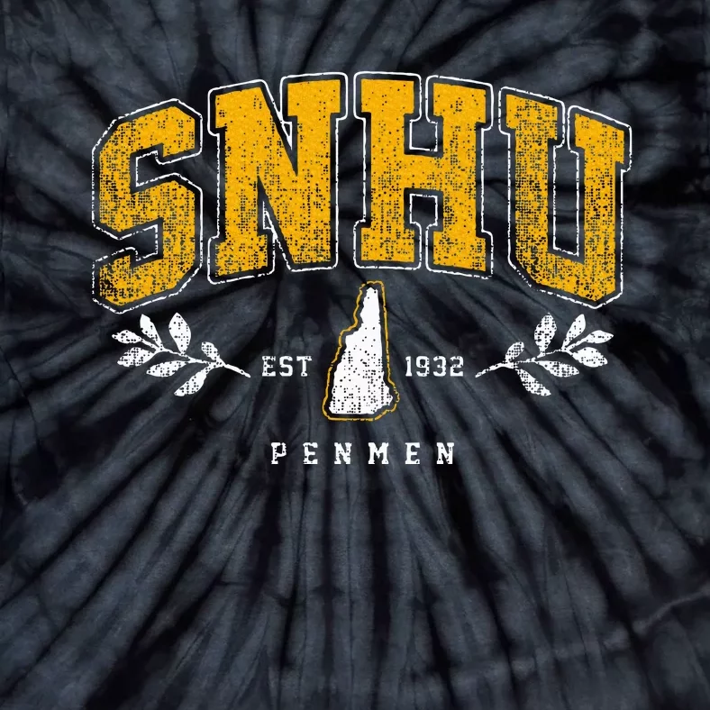 Snhu Arch Retro College University Athletic Sports Tie-Dye T-Shirt