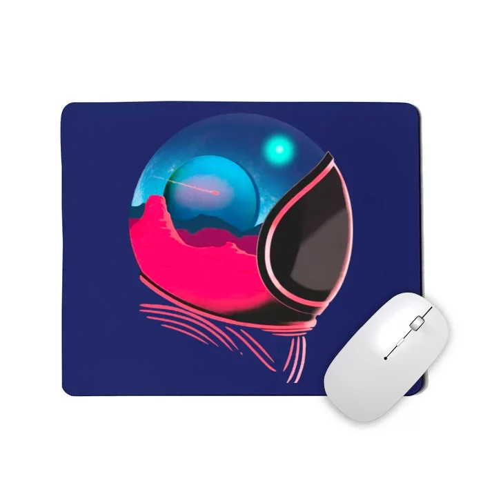 Space Adventure Red Planet Astronaut Mousepad