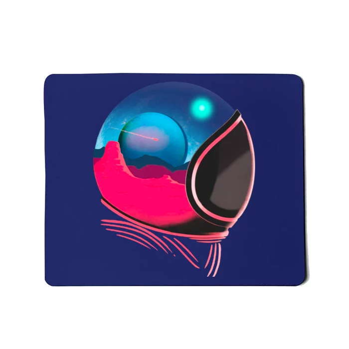 Space Adventure Red Planet Astronaut Mousepad