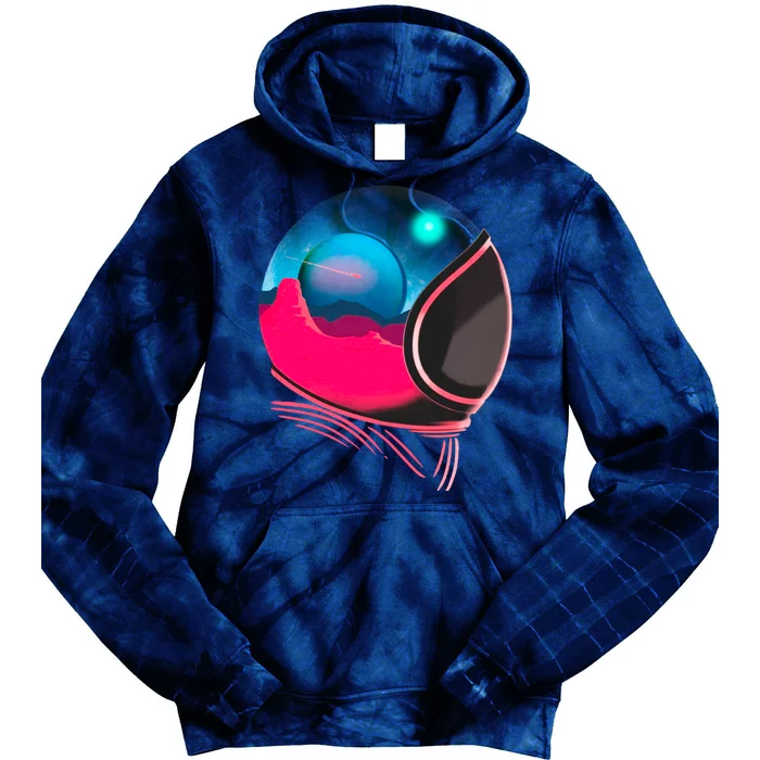 Space Adventure Red Planet Astronaut Tie Dye Hoodie