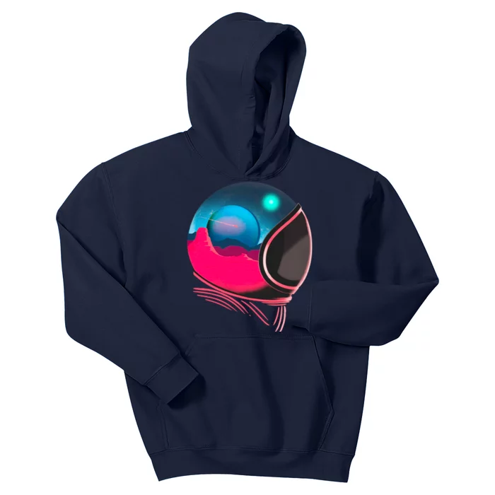 Space Adventure Red Planet Astronaut Kids Hoodie