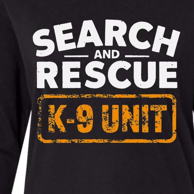 Search And Rescue Team Sar Emergency Response Womens Cotton Relaxed Long Sleeve T-Shirt