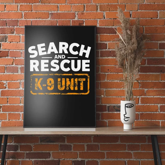 Search And Rescue Team Sar Emergency Response Poster