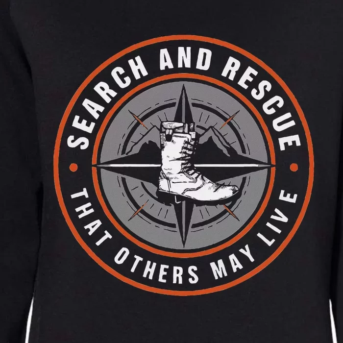 Search And Rescue Team Sar Emergency Response Womens California Wash Sweatshirt