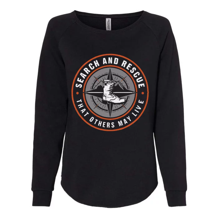 Search And Rescue Team Sar Emergency Response Womens California Wash Sweatshirt