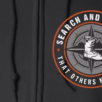 Search And Rescue Team Sar Emergency Response Full Zip Hoodie