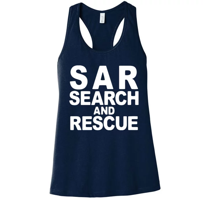 Search And Rescue SAR Search And Rescue Women's Racerback Tank