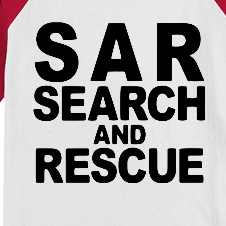 Search And Rescue SAR Search And Rescue Kids Colorblock Raglan Jersey