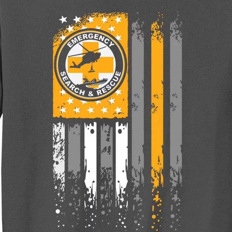 Search And Rescue Thin Orange Line SAR Emergency Team Tall Sweatshirt