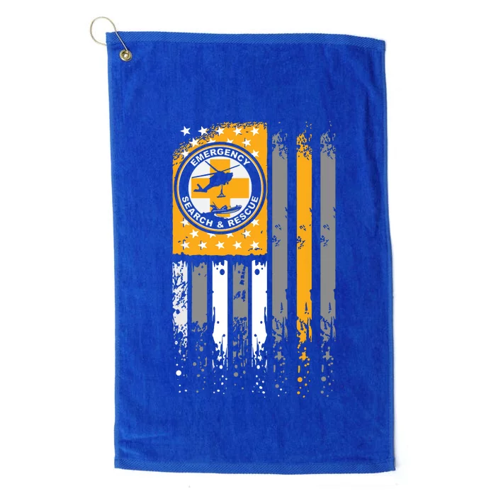 Search And Rescue Thin Orange Line SAR Emergency Team Platinum Collection Golf Towel